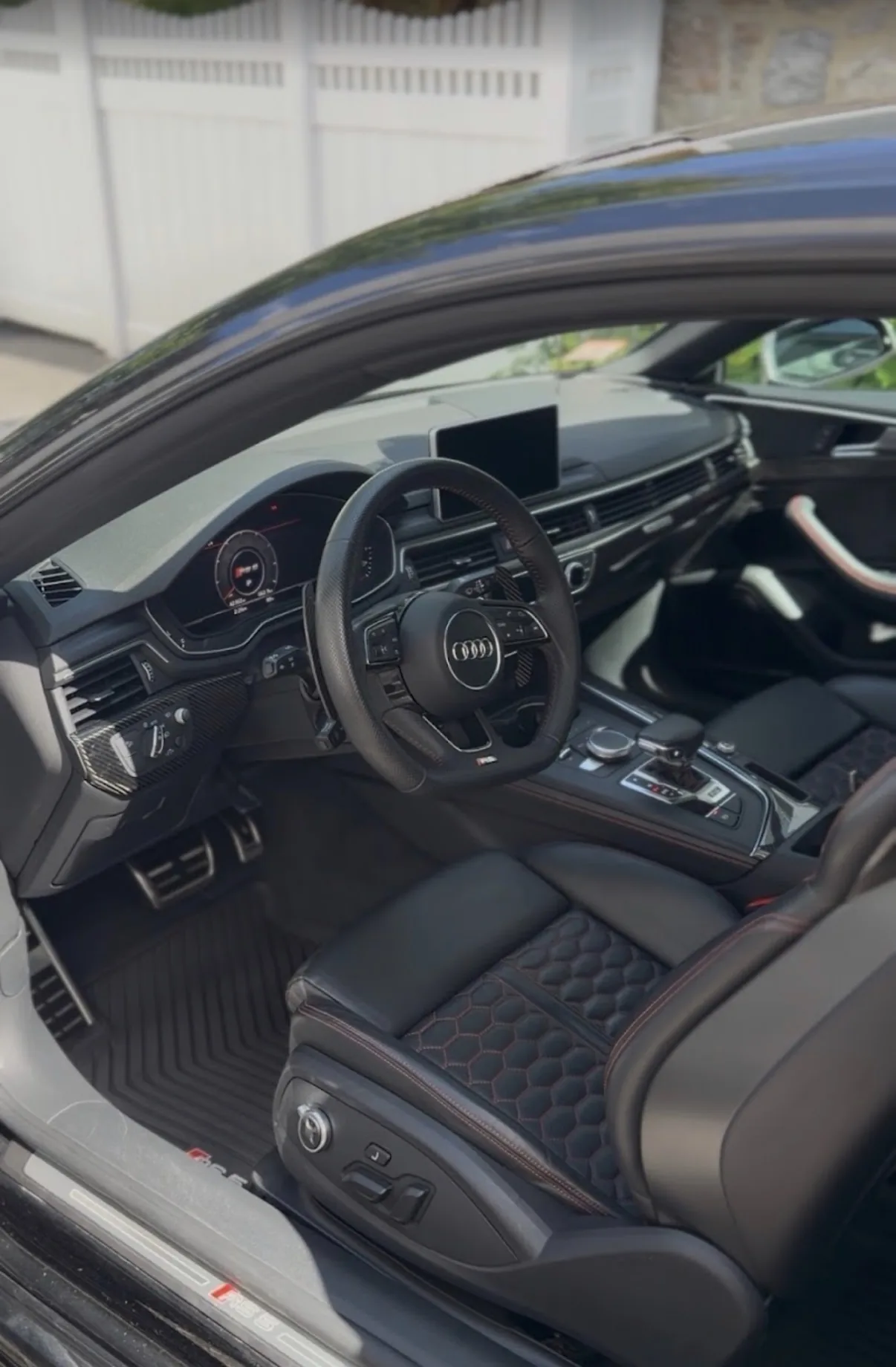 Detailed Audi interior